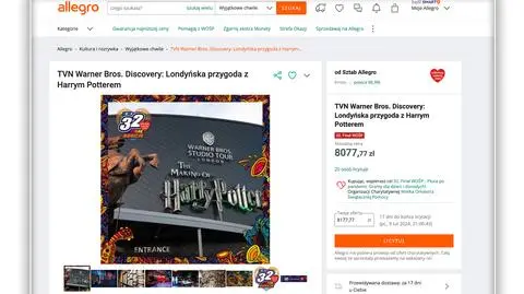 TVN Warner Bros. Discovery gra z WOŚP. Do wylicytowania "Londyńska przygoda z Harrym Potterem" 