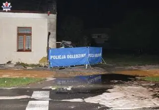 Domownikom na szczęście nic się nie stało 