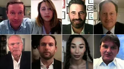 Wiec poparcia Amerykanów polskiego pochodzenia dla Joe Bidena. Wśród nich syn Zbigniewa Brzezińskiego