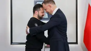 Wołodymyr Zełenski i Andrzej Duda