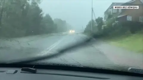 Nawałnica w okolicach Szczawy (woj