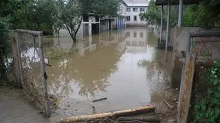 Zalane były podwórza i drogi