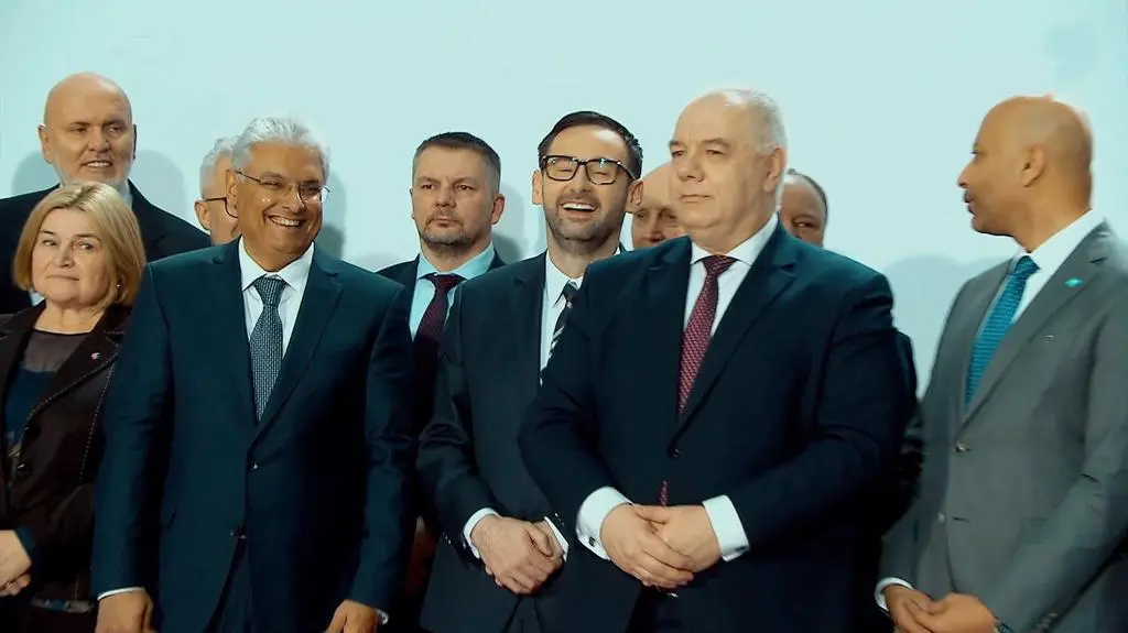 Daniel Obajtek i Jacek Sasin