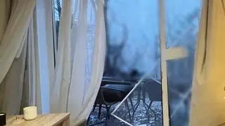 Uszkodzone wnętrze domu Kiry Rudyk