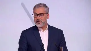 Michał Samul podczas gali Nagrody Woyciechowskiego 2022