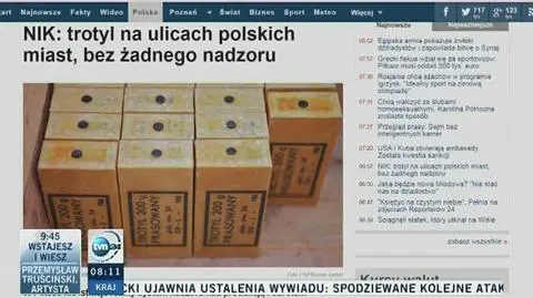 NIK: trotyl na ulicach polskich miast bez żadnego nadzoru