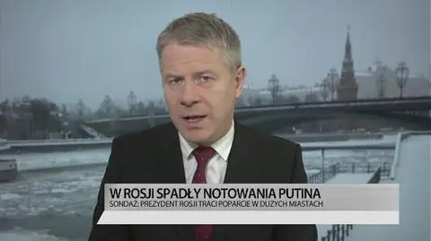 Spadły notowania Putina. Relacja korespondenta Faktów TVN