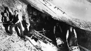 Górnicy podczas prac w kopalni (1939-1945)