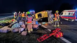 W wypadku busa pod Tarnowem zginął 13-letni chłopiec. 