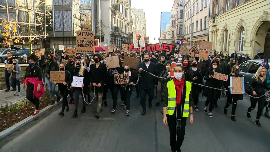 Protest w Łodzi