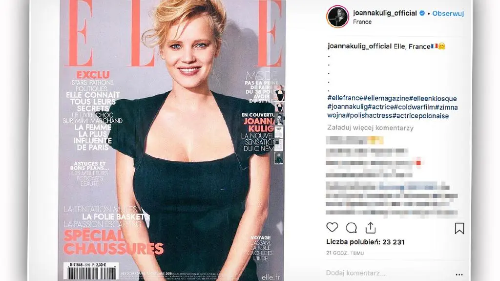 Nasze zauroczenie tej jesieni. Francuzi zachwyceni Joanną Kulig