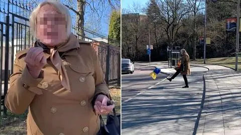 Rosjanka depcze Ukraińską flagę i atakuje Ukrainkę na ulicy w Sztokholmie