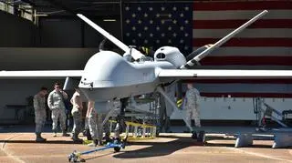 Dron MQ-9 Reaper w amerykańskiej bazie w Missisipi