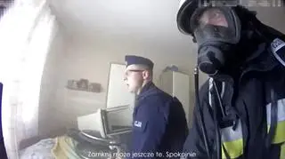 Policjanci i strażacy ewakuowali mieszkańców DPS w Kielcach z płonącego budynku