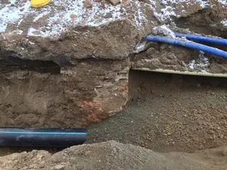 Odkryte w 2022 roku relikty bramy 