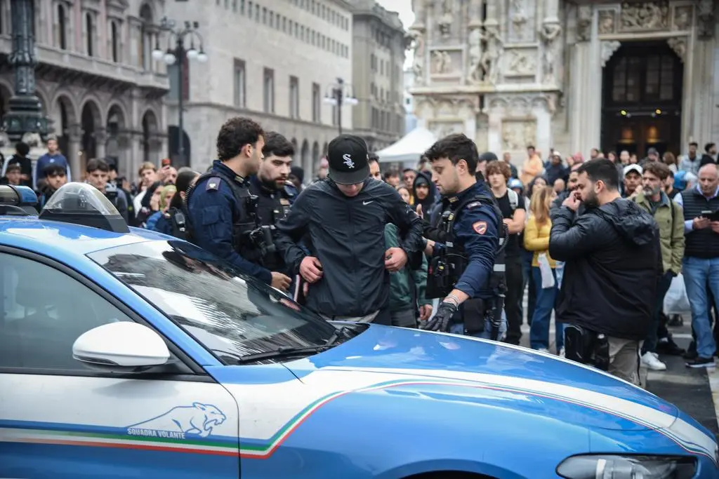 Interwencja policji w Mediolanie