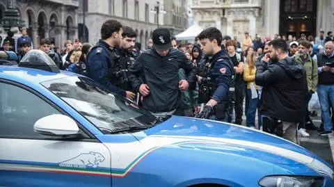 Interwencja policji w Mediolanie
