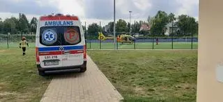Gdy na miejscu pojawili się strażacy 13-latka była już w karetce 
