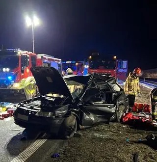 Tragiczny wypadek na autostradzie A2. Zginęła kobieta i dwoje dzieci 