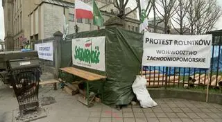 Rolnicy protestują w Szczecinie