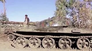 Zniszczony czołg w etiopskim regionie Amhara (zdjęcie ze stycznia 2021)