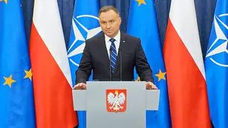 Andrzej Duda na konferencji po rozmowie z Joe Bidenem