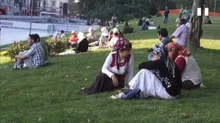 Odpoczywający w parku Gezi