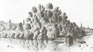 1820-1825 - Wzgórze Partyznantów przed budową belwederu