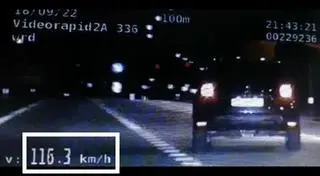 Na liczniku miał 116 kilometrów na godzinę