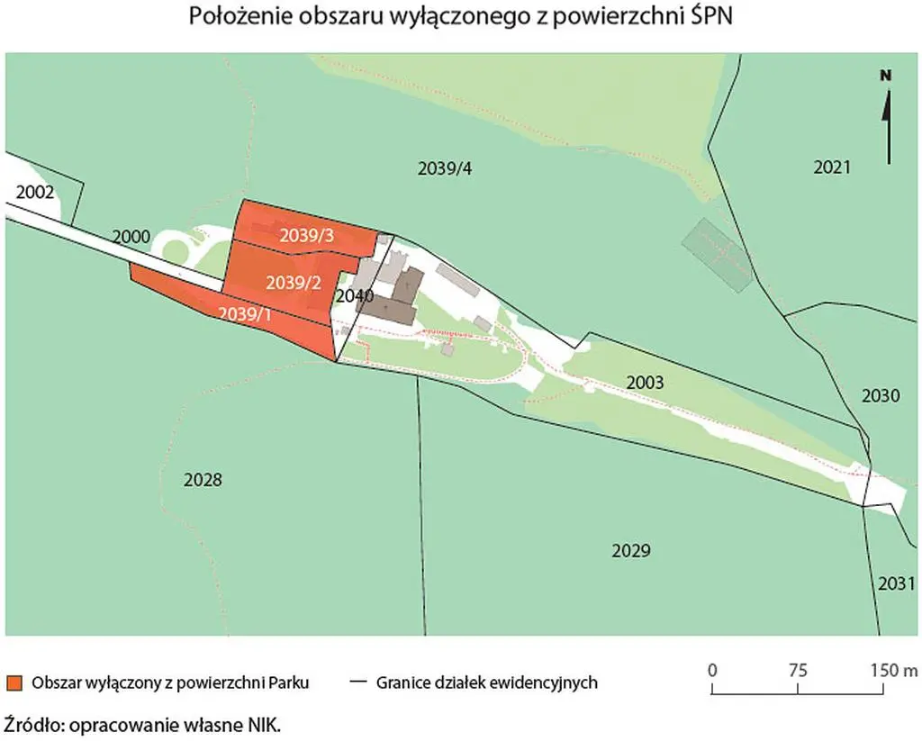 Oderwany fragment Świętokrzyskiego Parku Narodowego