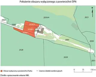 Oderwany fragment Świętokrzyskiego Parku Narodowego