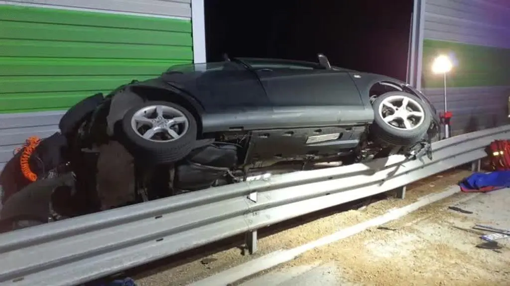 Wypadek na autostradzie A1 koło Piotrkowa Trybunalskiego