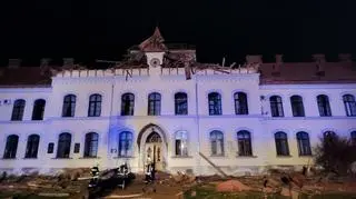 Lwów po ataku dronów 