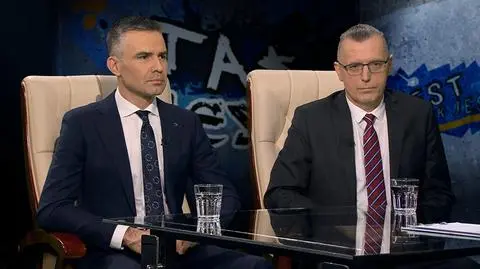 Przemysław Rosati (po lewej) i Piotr Prusinowski w "Tak jest"