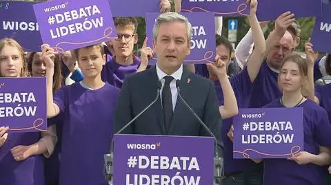 Biedroń proponuje debatę Schetynie i Kaczyńskiemu