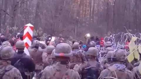 Rzeczniczka SG o "forsowaniu granicy". "Służby białoruskie stały obok i w ogóle nie reagowały"