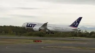 Dreamliner tuż po starcie