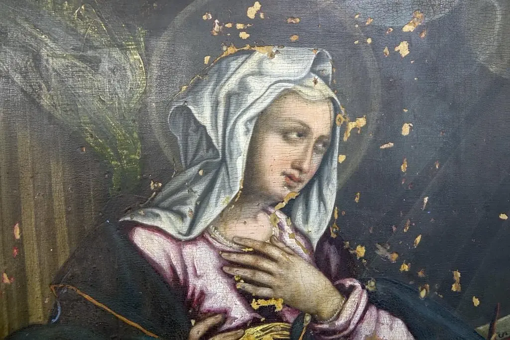 Fragment odkrytego obrazu