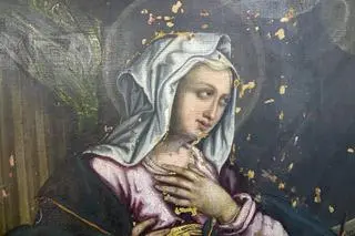 Fragment odkrytego obrazu