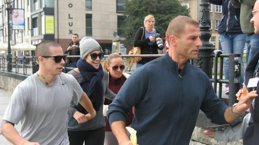 Jennifer Lopez podczas joggingu w Gdańsku