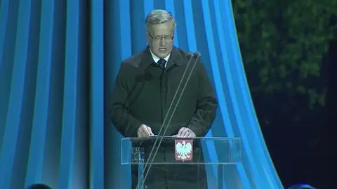 Komorowski: Tutaj na Westerplatte polski żołnierz rozpoczął walkę