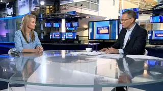 Martyna Wojciechowska w studiu TVN24