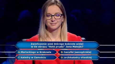 "Hołd pruski" Jana Matejki w pytaniu z "Milionerów" za dwa tysiące złotych