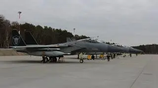 Amerykańskie F-15 stacjonują na co dzień w Wielkiej Brytanii