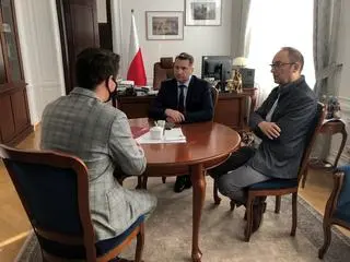 Spotkanie ministra Przemysława Czarnka z przewodniczącym Jakubem Lewandowskim