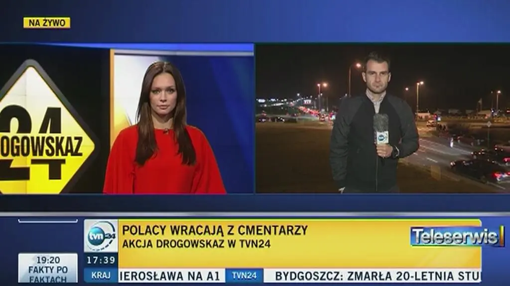 Drogowskaz 24 w Krakowie i w Gdańsku