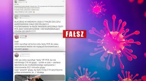 Amerykańska agencja CDC wycofała testy PCR jako niewiarygodne? To fake news