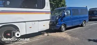 Bus wjechał w tył autobusu