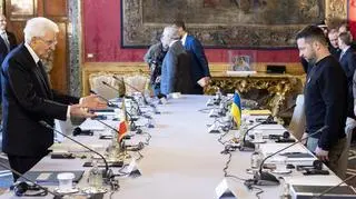 Wołodymyr Zełenski spotkał się z prezydentem Włoch Sergio Mattarellą