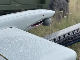Ukraiński dron bojowy "Rekin"
